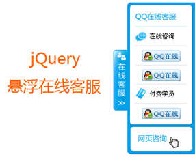 jquery右侧悬浮在线客服代码